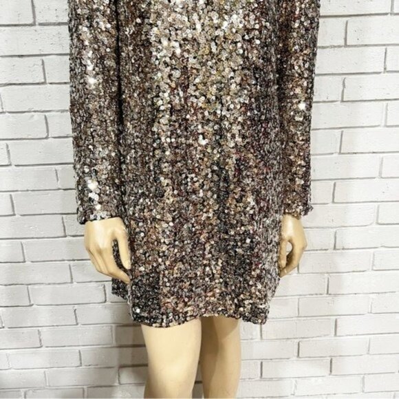 Banana Republic Alina Sequin Mini Dress - Size Medium - Picture 6 of 11